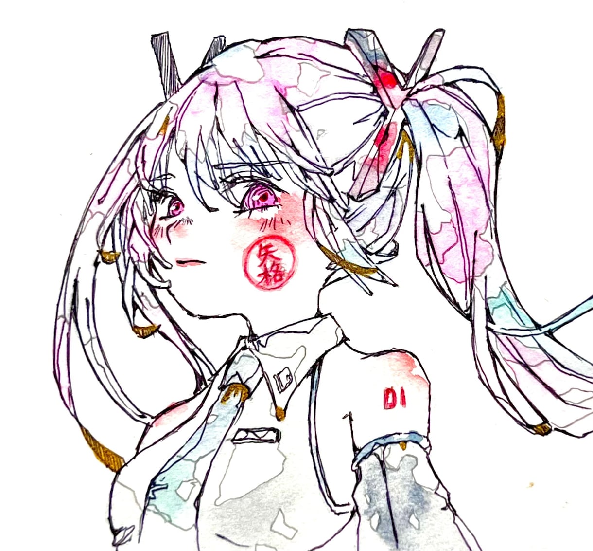 歌ってみた用のオリジナルサムネを描きます アナログで差別化必須⭐︎SNSでの宣伝サービスもします！ イメージ1