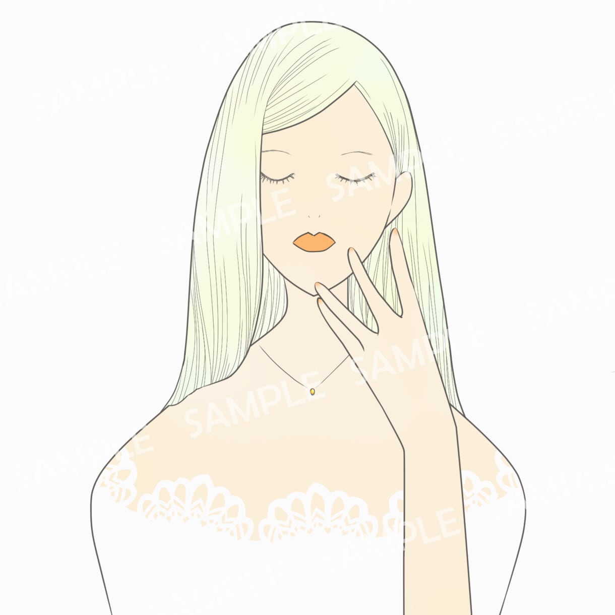 イラスト多数/完成品のイラスト素材を販売しています シンプル・おしゃれ・ビューティー・オフィス向けにも イメージ9
