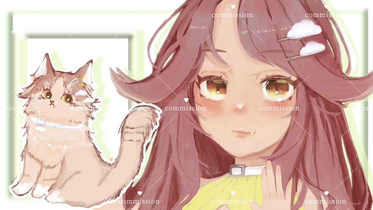 厚塗りでかわいい女の子のSNSアイコンを描きます 儚い・ダークめな彩度低めの雰囲気が得意です◎ イメージ1