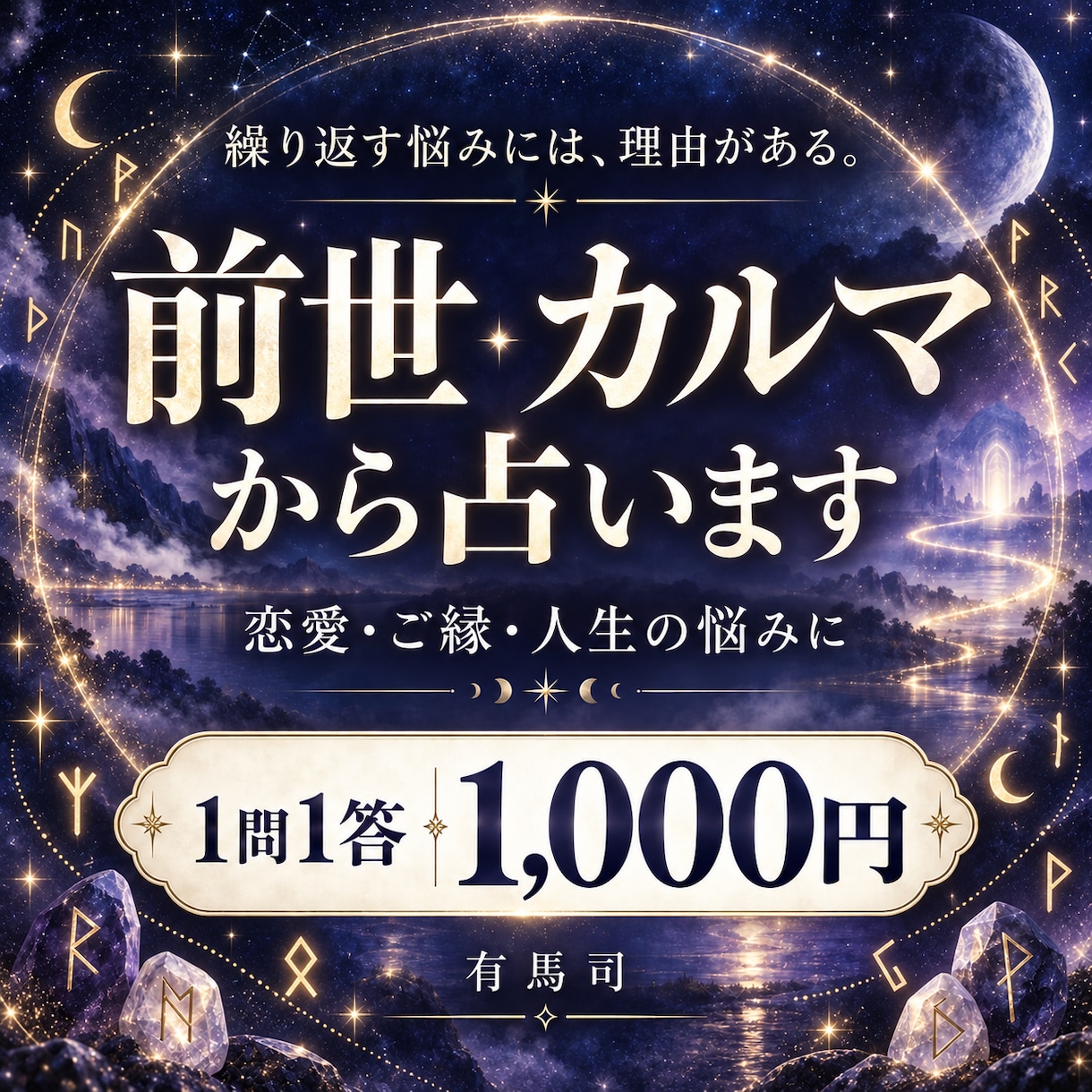 一問一答｜前世やカルマから悩みに答えます キャンペーン中！前世から紐解き悩みに１つお答えします。 イメージ1