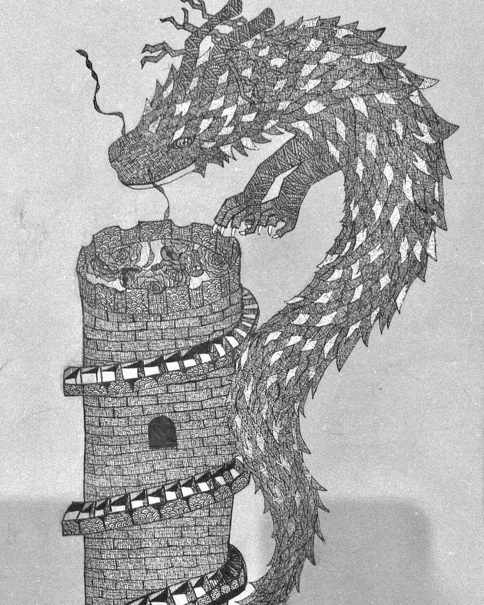緻密な線画で動物と植物を描きます 一筆一筆に込めた繊細な線画、唯一無二のアートとして仕上げます イメージ6