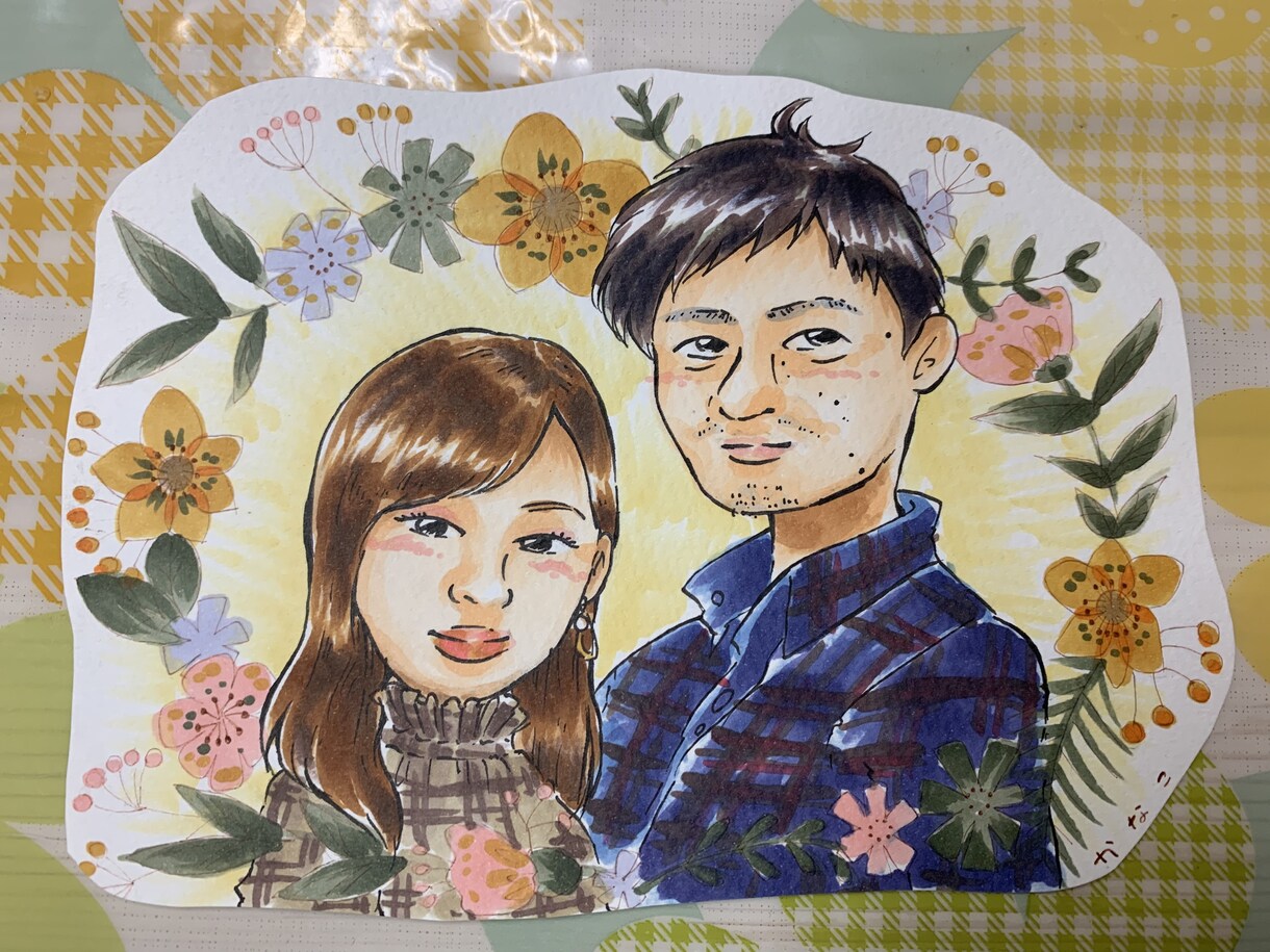 可愛くてリアル！ポップな手書きの似顔絵 描きます 大好きな人との特別な日に♪SNSのアイコンにも！ イメージ2