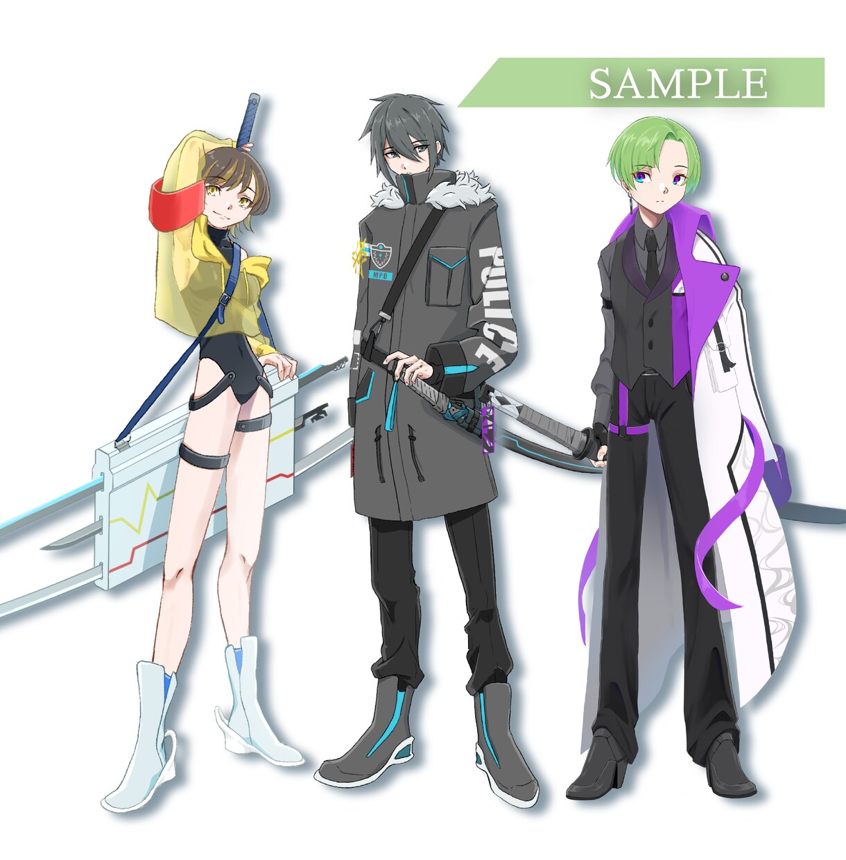 自分だけのかっこいいキャラクターを描きます TRPG、ゲーム、動画、自分だけのアバターなどの立ち絵 イメージ9