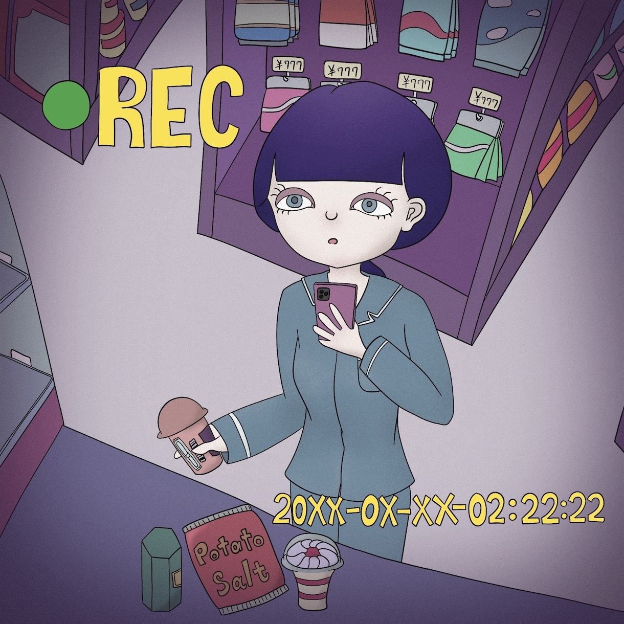 アンニュイで世界観のあるイラストを描ききます アイコン・グッズ・フライヤー・CDジャケットなど制作致します イメージ2