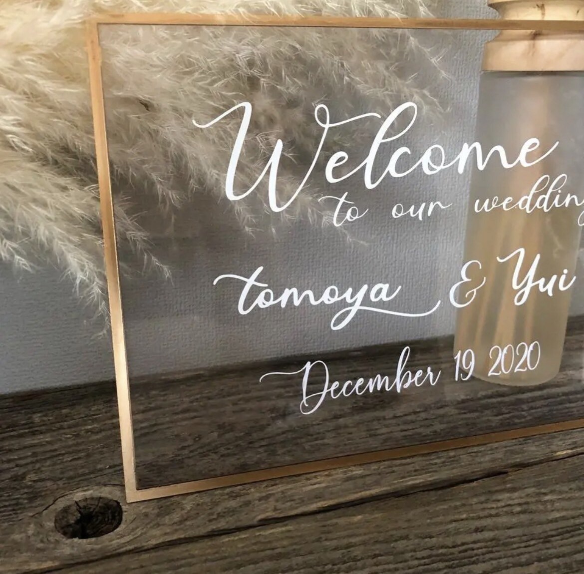 お洒落でオリジナルなウェルカムボード作成します 結婚式やショップ、サロンの看板としても使えます✨ イメージ2