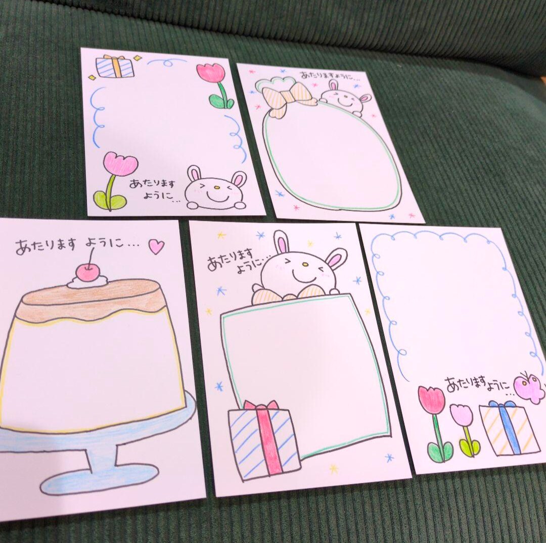 懸賞用ハガキのイラストを代わりに描きます 懸賞用ハガキ20枚描きます！！ イメージ2