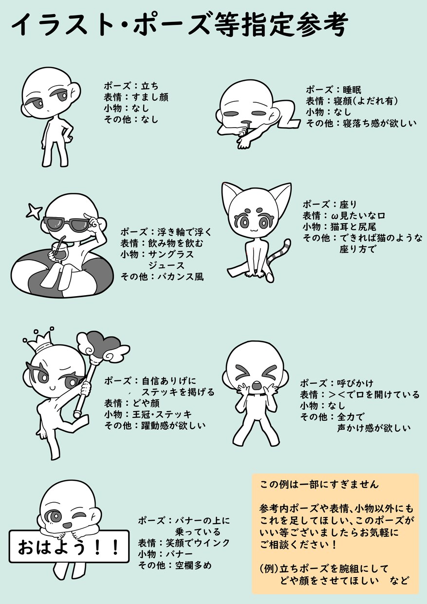 デフォルメイラスト制作します 大体2.5頭身くらいのイラスト イメージ2