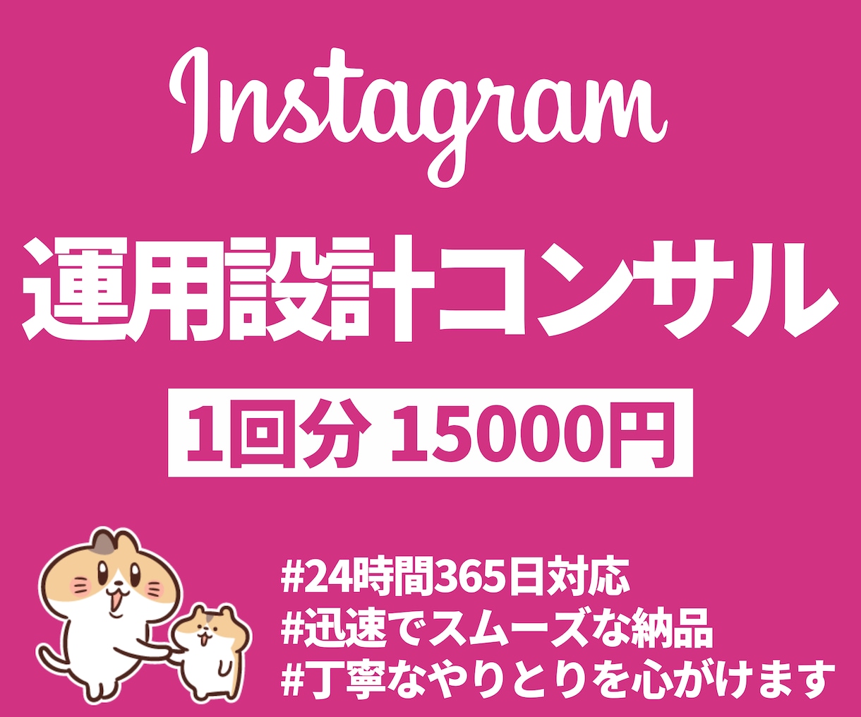 インスタ運用設計（アカウント設計）をサポートします なかなか継続できないインスタ運用を継続できる設計に仕上げます イメージ1