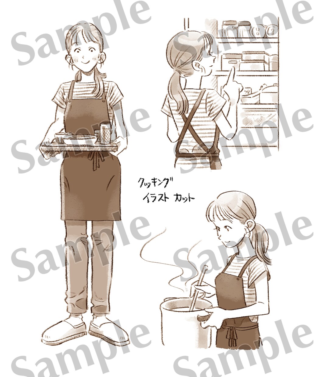 アナログ風なイラストを描きます 素材メインなイラストカットを描きます。 イメージ3