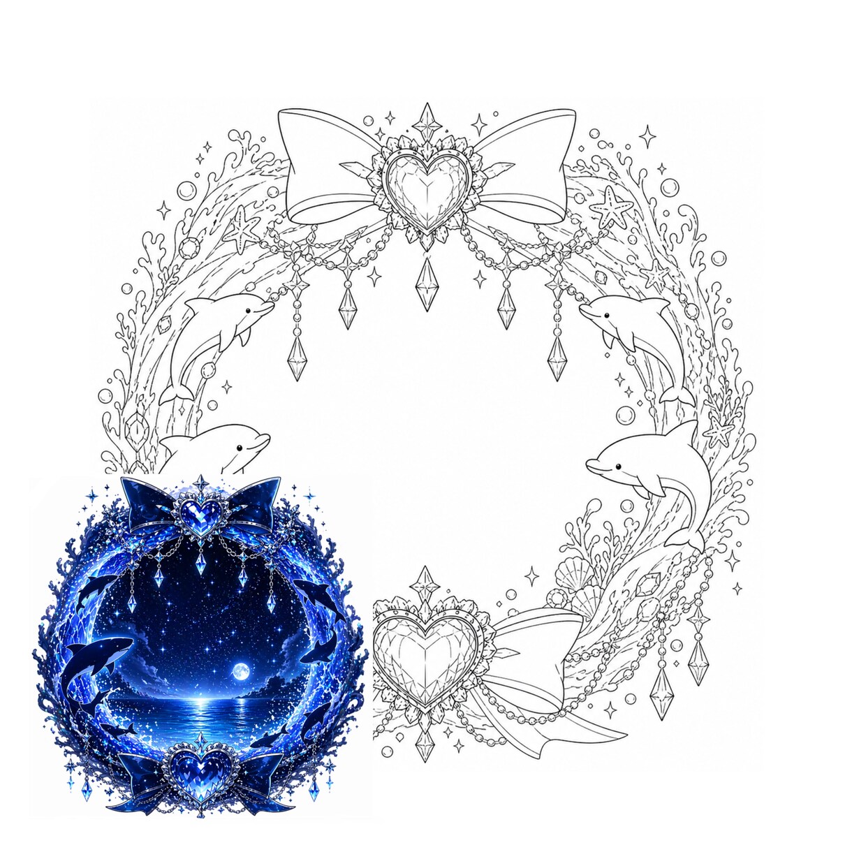オリジナルアイコンフレーム制作します 17LIVE・IRIAM・X等対応！世界観に合わせて制作！ イメージ1