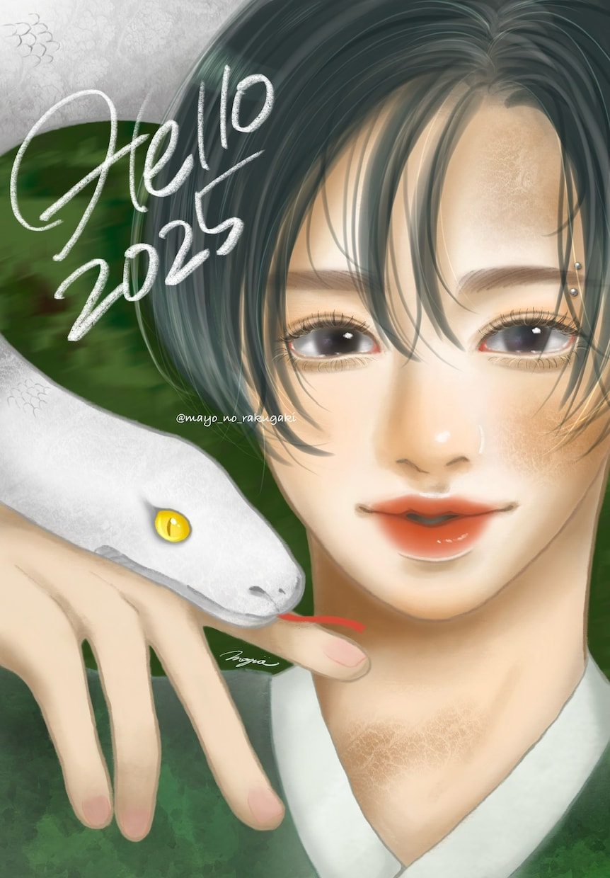 透明感のある似顔絵、イラストを制作します SNS等のアイコンにオススメ！ イメージ1