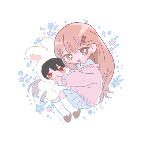 夢絵・ペア画アイコンを描きます デフォルメアニマルのポップなイラストです。 イメージ1