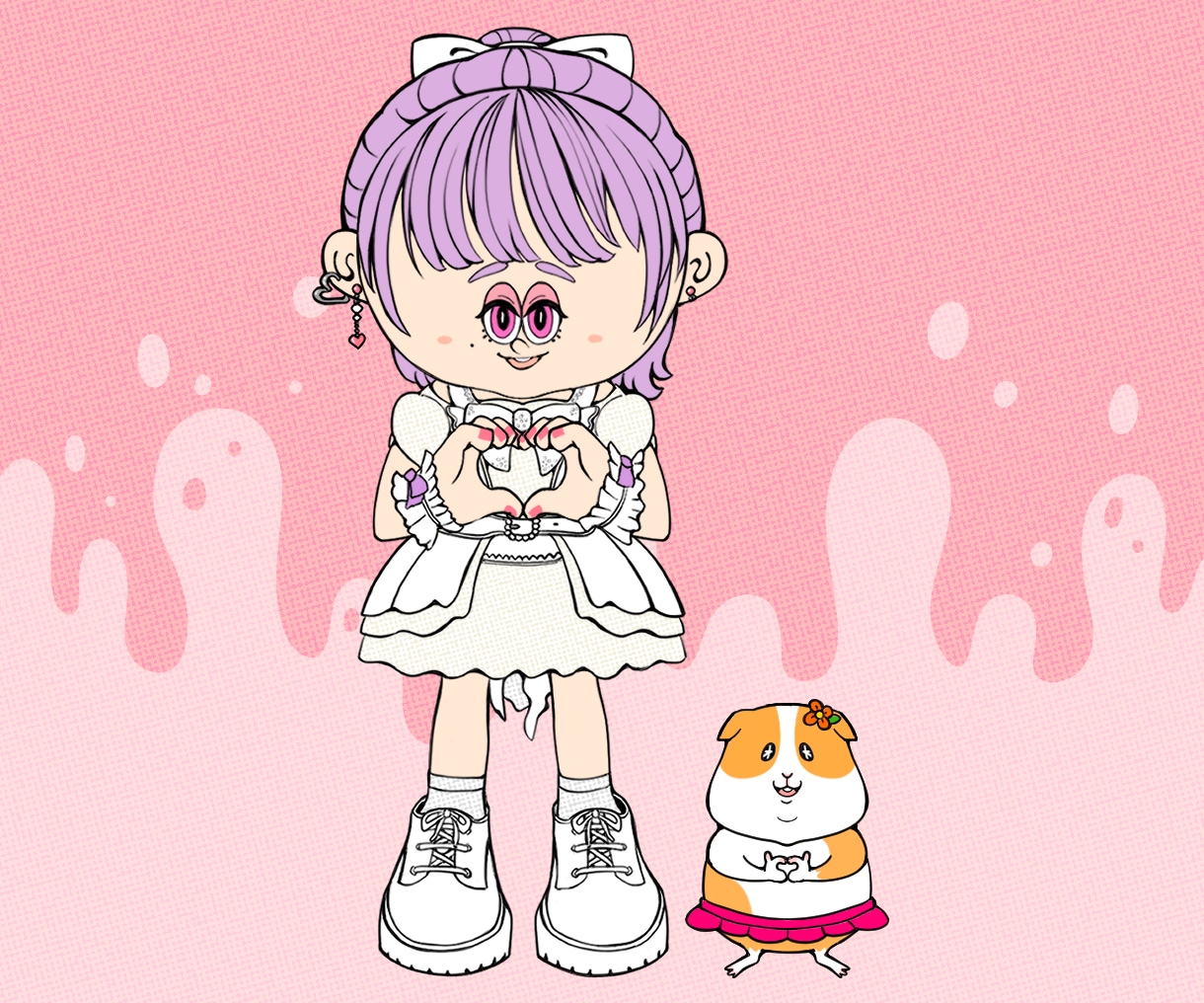 個性◎ポップでかわいいカートゥーンイラスト描きます 人物•動物やモンスターまでご希望用途に合わせてイラスト制作 イメージ5