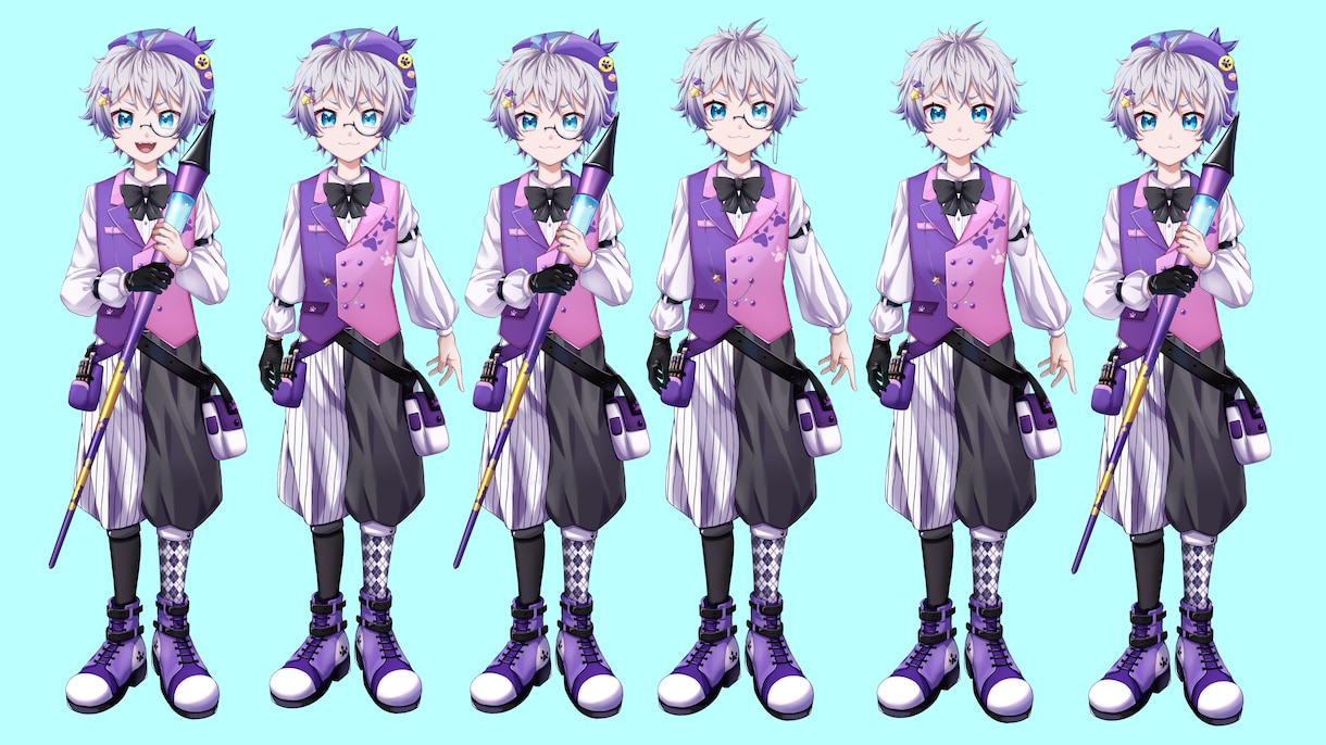 可愛いV制作！パーツ分け絵制作&三面図制作します 実績多数のイラストレーターがVデビューを徹底サポート！ イメージ4