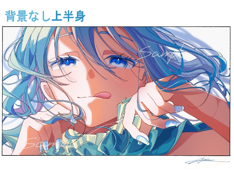 歌ってみたMVイラストや一枚絵、立ち絵を描きます 繊細かつ魅力的な表情が得意です！ イメージ6