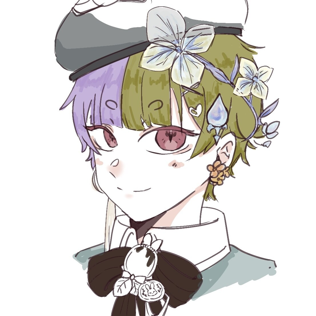 アイコンイラスト承ります 中性的・透明感・雰囲気重視なイラストをお探しの方へ！ イメージ4