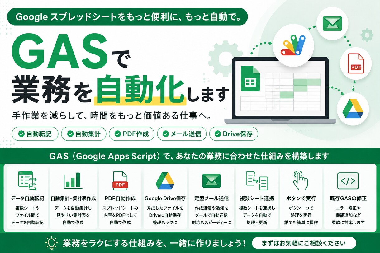 スプレッドシートで集計表・ダッシュボードを作ります 売上・案件・進捗データを見やすく自動集計・可視化します イメージ1