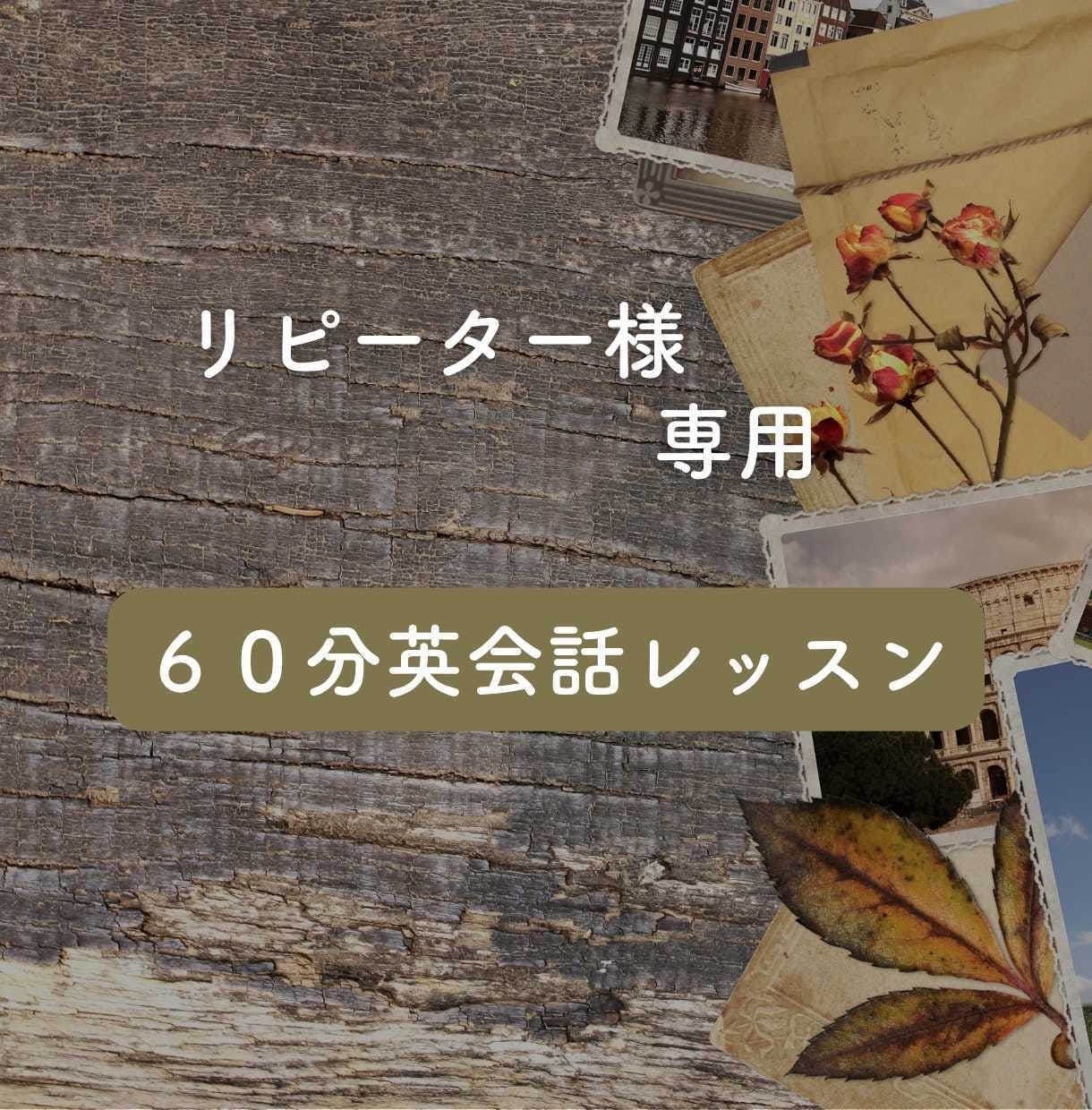 英会話レッスンをします こちらはリピーター様専用のレッスンです イメージ1