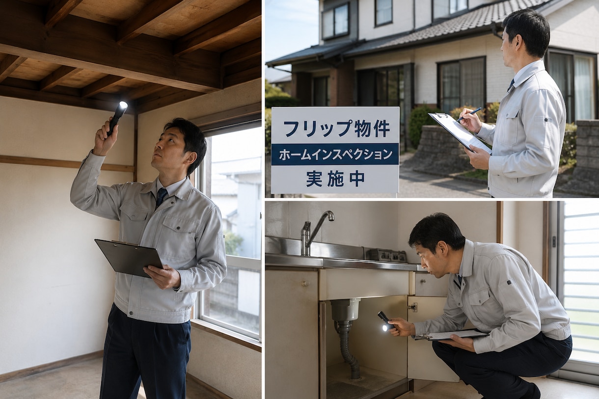 フリップ物件のホームインスペクションします 修繕費用まで含めて建築士が診断します イメージ1