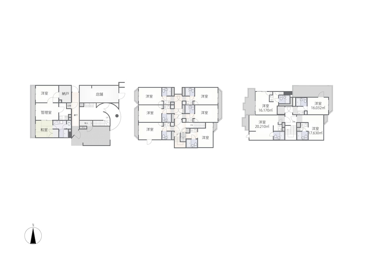 3D CADソフトを使い正確な図面にトレ－スします 広告用に間取り図作成（トレ－ス）します イメージ8