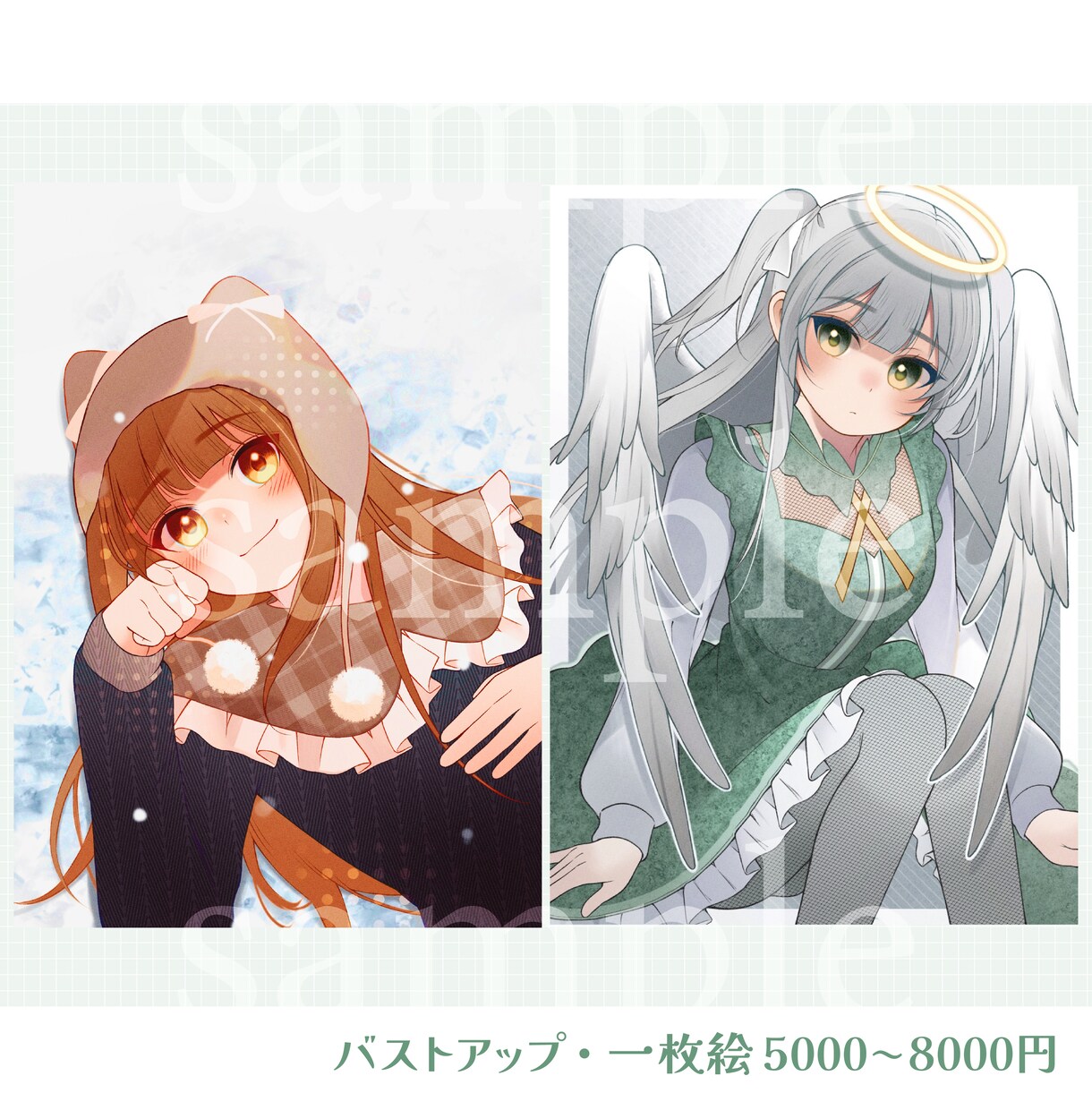 繊細でかわいい女の子のイラストを描きます SNS用アイコンイラスト、1枚絵描きます！ イメージ3