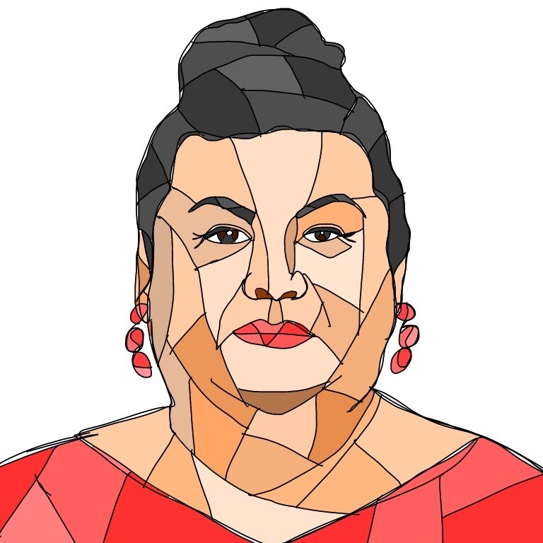 SNSのアイコンに使える似顔絵イラスト描きます ステンドグラス風に似顔絵描かせていただきます！ イメージ4