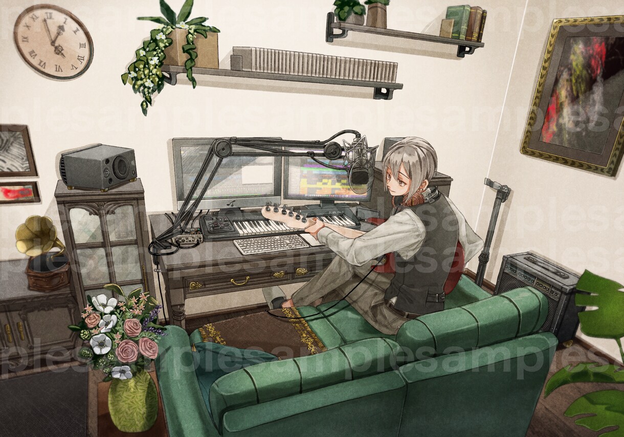 背景付き美麗イラストお描きします 商用可能！小説の表紙や挿絵〜動画のMV用イラストなども対応 イメージ8