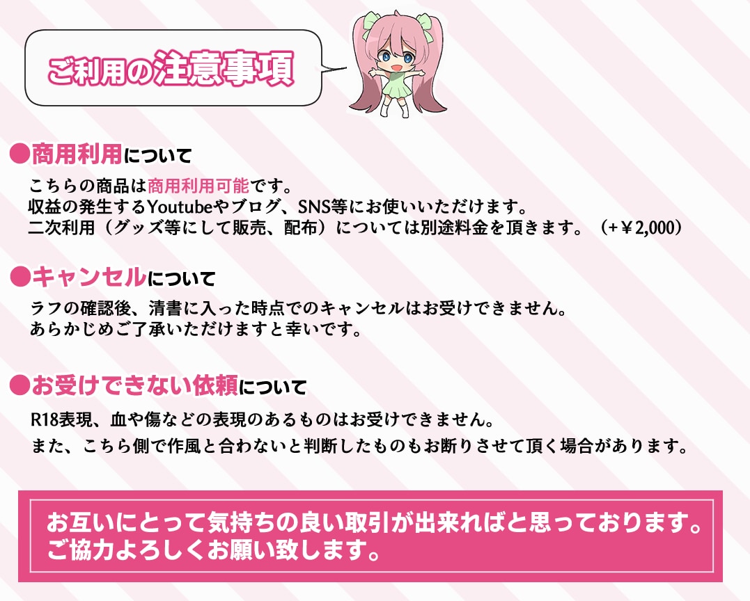 初めてのご依頼でも安心対応！SDアイコン作成します 商用利用可！配信者様に多数ご利用頂いております イメージ4