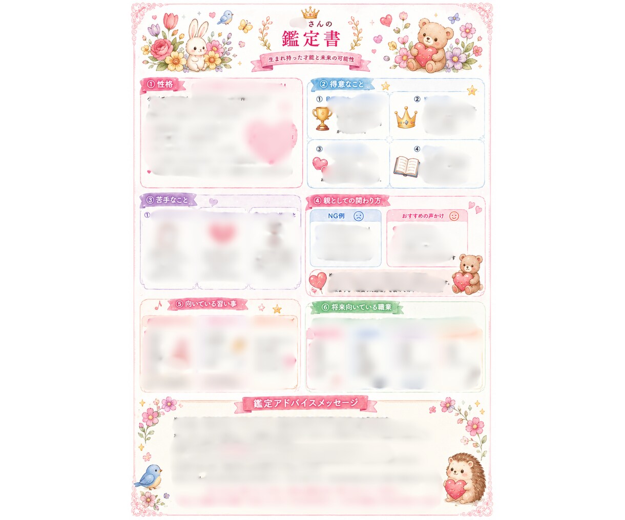 お子さまの四柱推命をみて才能鑑定書を作ります 生まれ持った個性を知りお子さまの未来をもっと輝かせませんか？ イメージ2