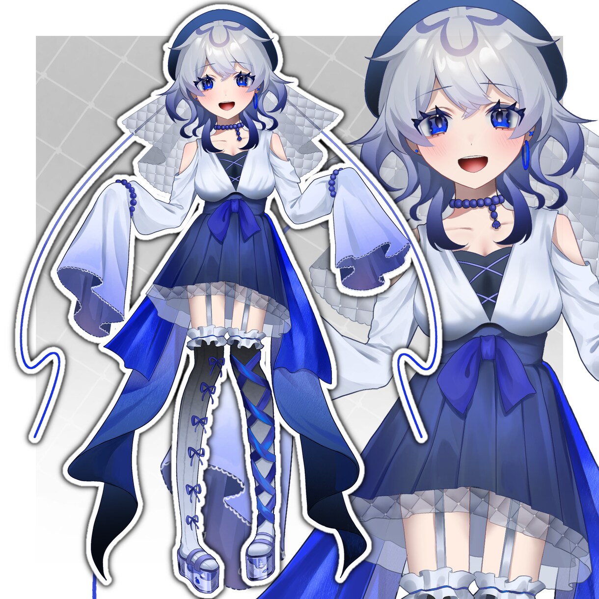 TRPG、IRIAMなどで使える立ち絵を描きます 表情、服装差分〇！最短1週間で、貴方だけの立ち絵を作ります イメージ3