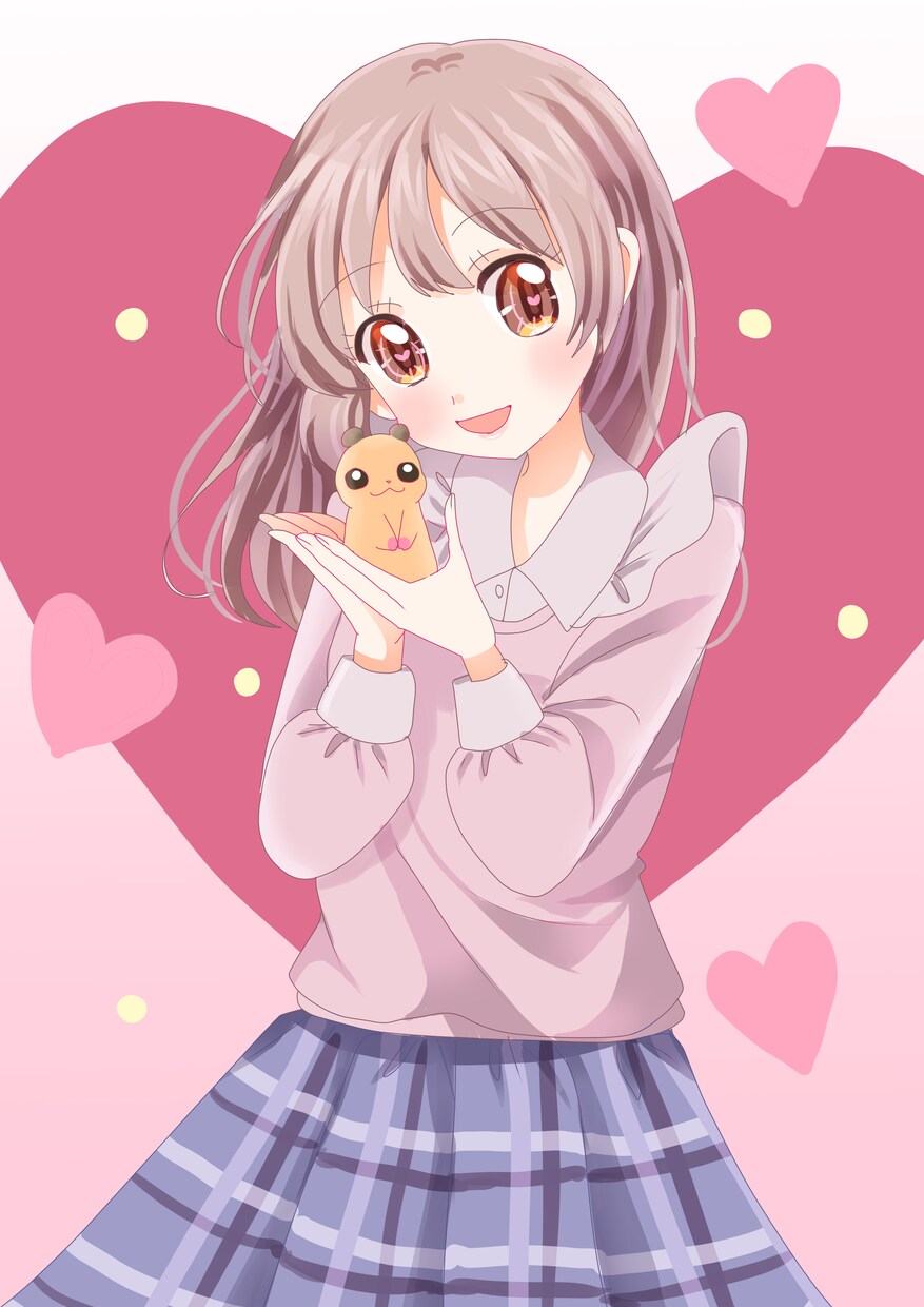 少女漫画風のかわいい女の子のイラストを描きます かわいいイラストを、プレゼントや鑑賞にいかがですか？ イメージ4