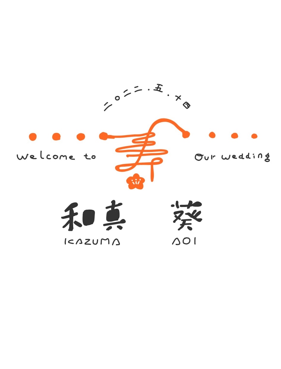 手書き風ロゴ、文字描きます ウェルカムボードで使える手書き風ロゴ、イラスト描きます。 イメージ2