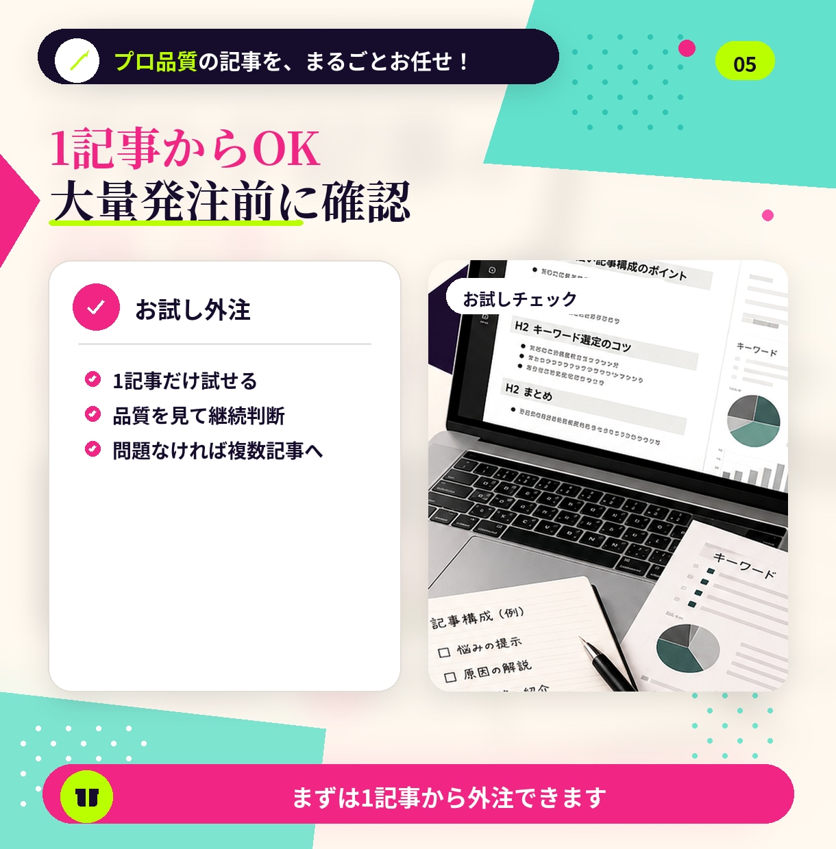 ブログ記事の外注・作成代行をします SEO記事作成・Webライティング代行 イメージ5