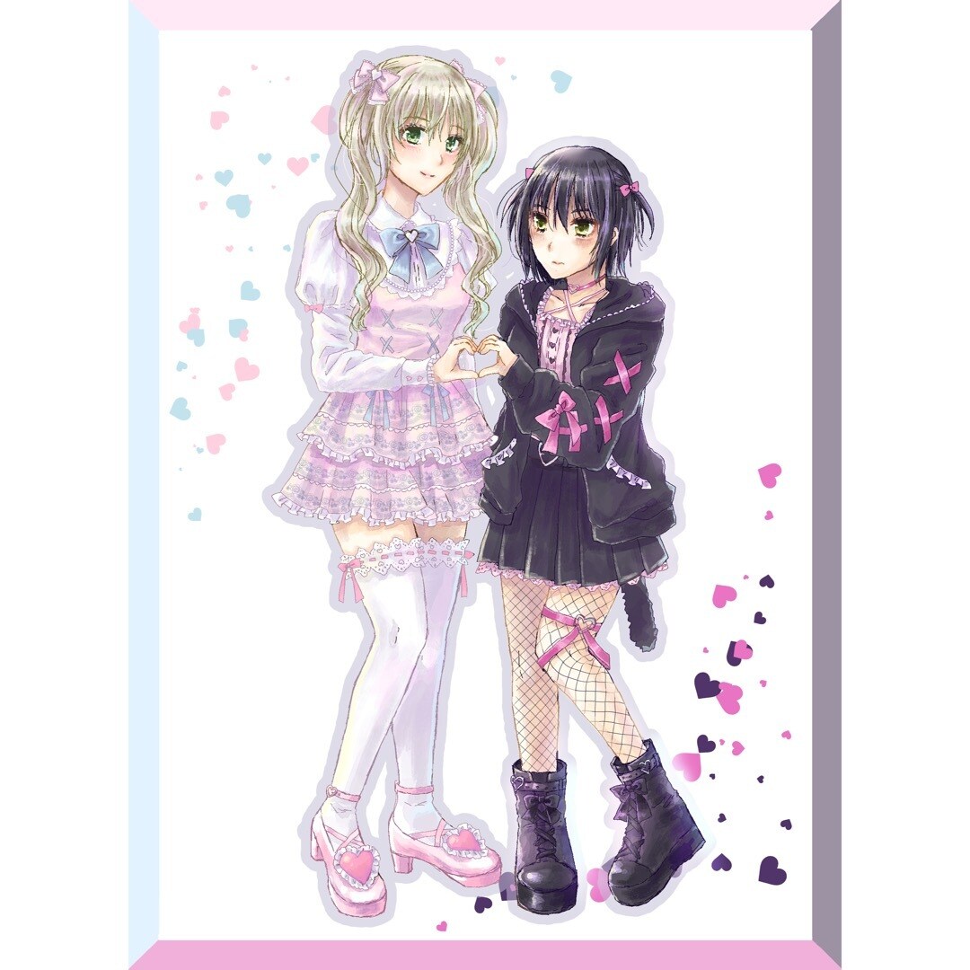 百合割！女性2人以上のイラスト描きます 女性2人以上のイラストを他出品サービスよりお得に描きます。 イメージ4