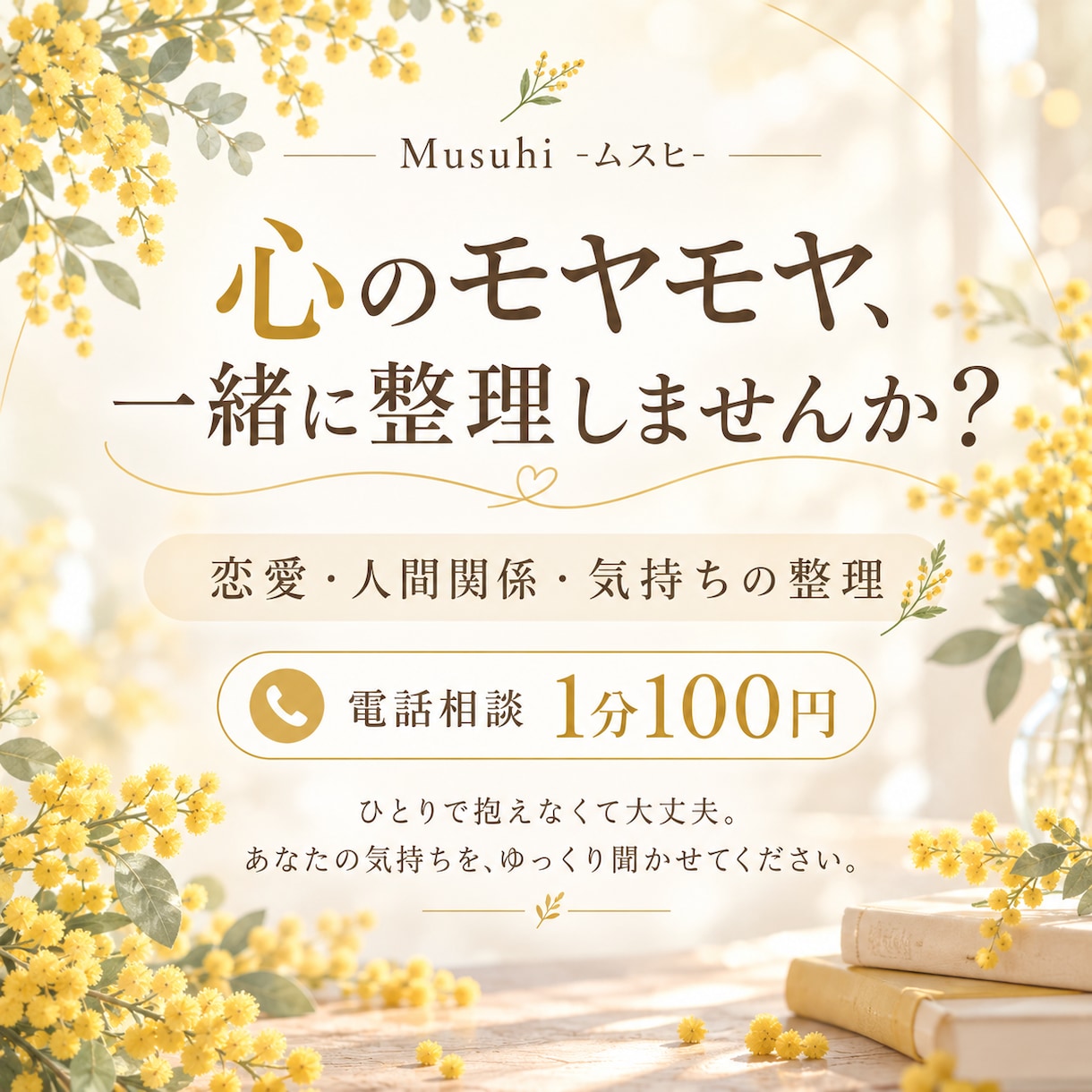 心のモヤモヤを一緒に整理します 恋愛・人間関係・言葉にならない気持ちも聞きます！ イメージ2
