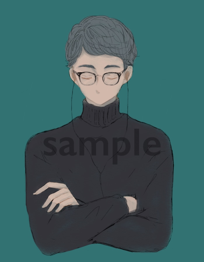 オリジナルイラスト承ります 商用利用ok/作家さんの似顔絵として/アイコン イメージ6