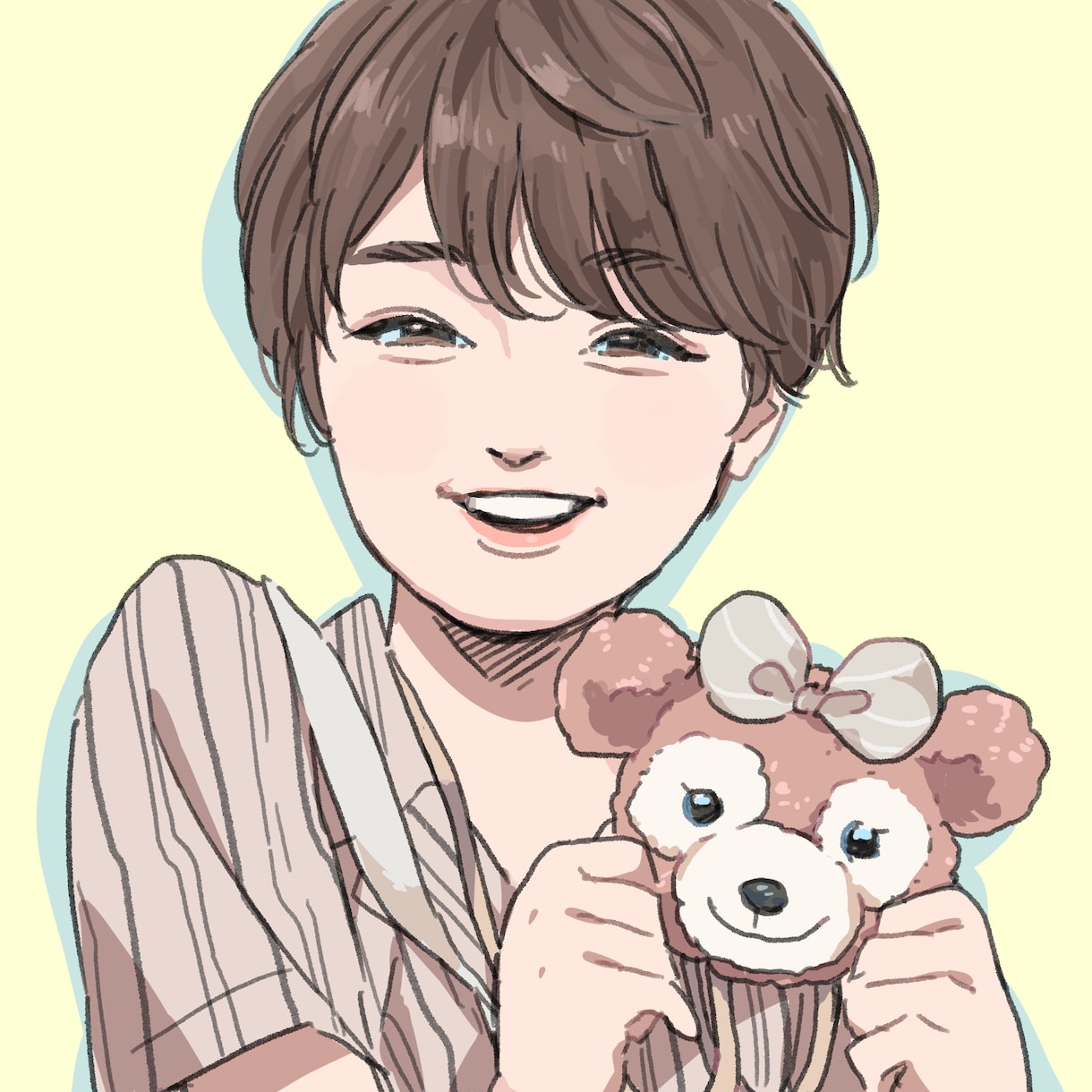 似顔絵描きます あなたの好きなものと一緒に1枚のイラストにします！ イメージ2