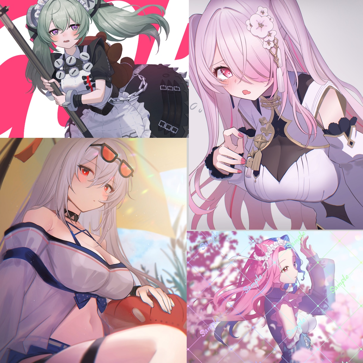 商用可◎こだわりを叶えたイラスト制作します 配信、MV、壁紙、グッズ化等多用途に対応します◎ イメージ1