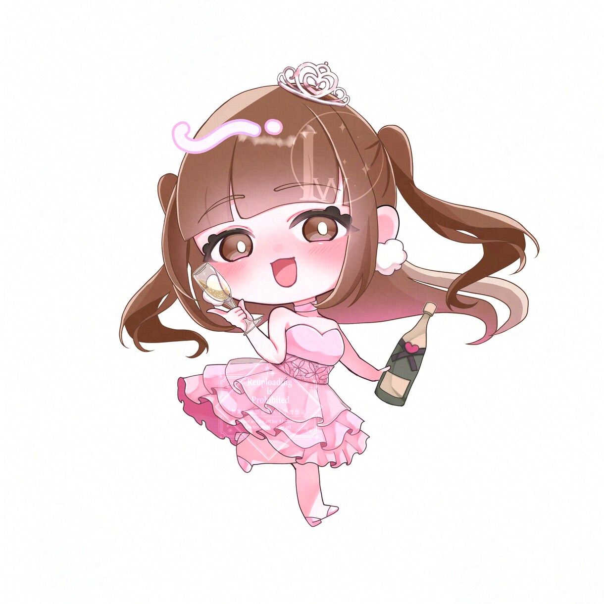 ミニキャラ描きます 小さくても動きのあるポーズと髪でかわいく仕上げます イメージ4