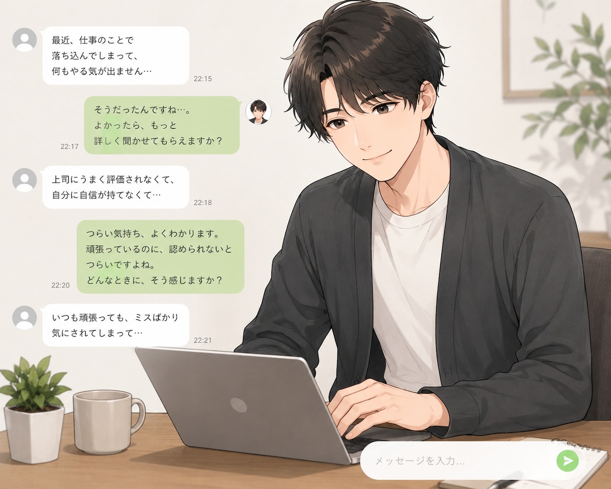 経験豊富な恋愛マスターが男心を詳しく解説しますます チャットトークでお悩み相談！【2時間バージョン✨】 イメージ1