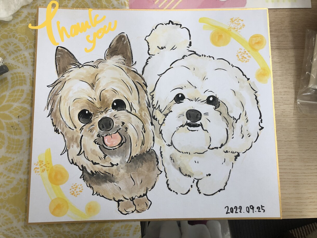 手書き★心温まる似顔絵・アイコンお描きます 納品最短7日！手書きでかわいい似顔絵 イメージ4