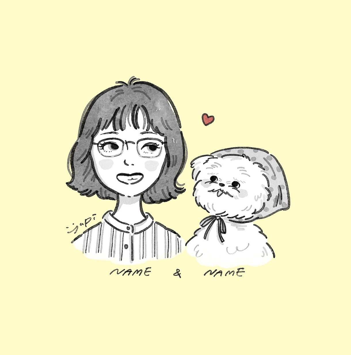 おしゃれ×ゆるいタッチのアイコン作成します SNSアイコン、プレゼントにかわいいイラストはいかがですか？ イメージ1