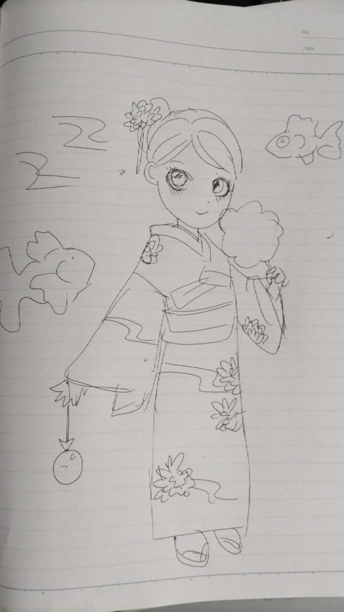 シンプルなイラスト描きます お子様が描かれた絵、急に必要になったシンプルな絵を清書します イメージ6