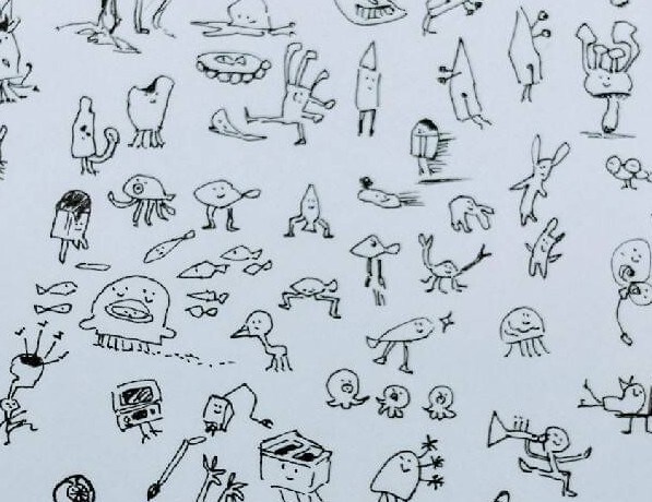 Twitterのヘッダーアイコンを描きます ゆるいふしぎ生物の集合体を描きます。 イメージ1