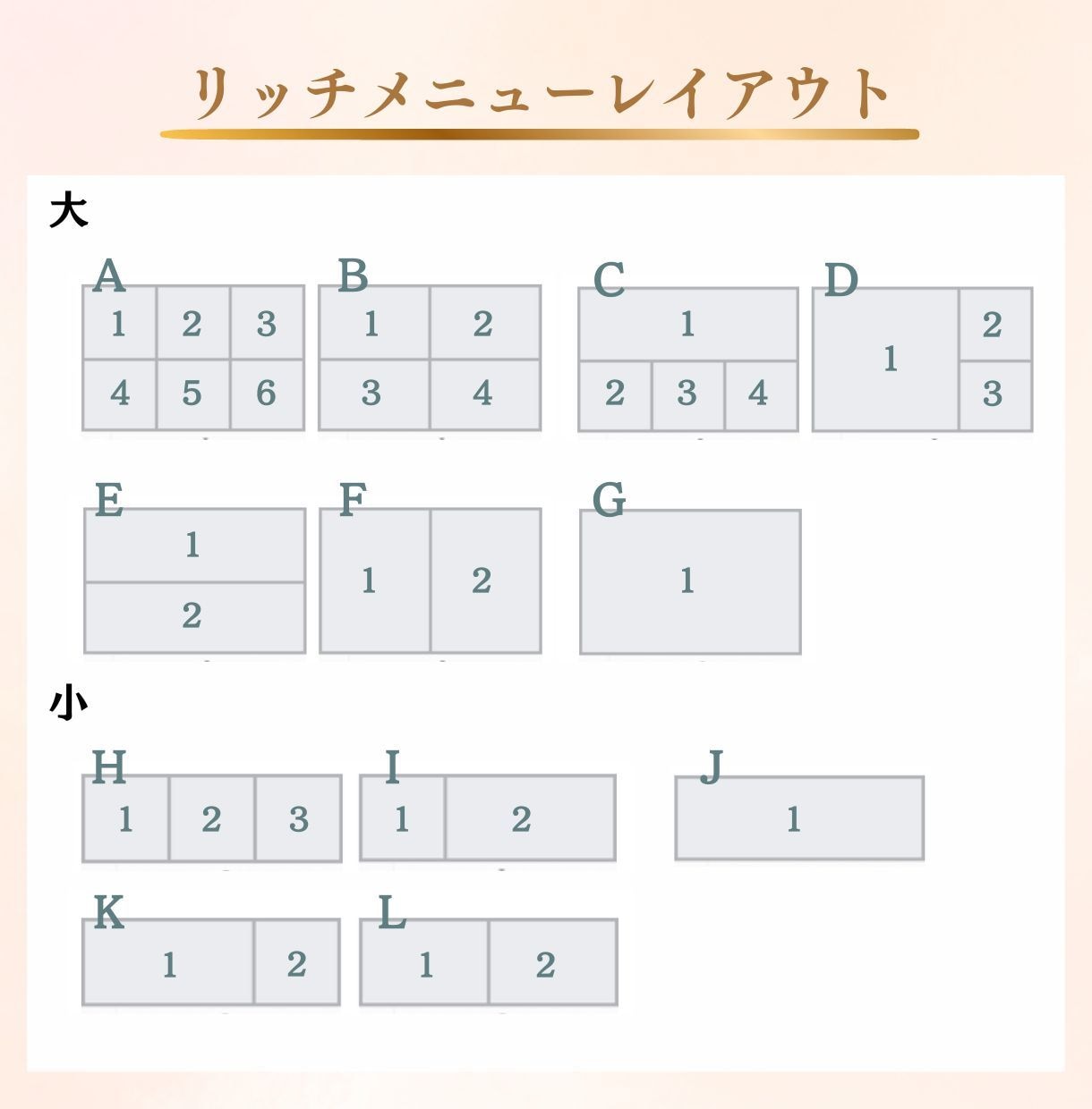 ポチっ！ってしたくなるリッチメニュー制作します あなただけのデザインを作ります♡ イメージ2