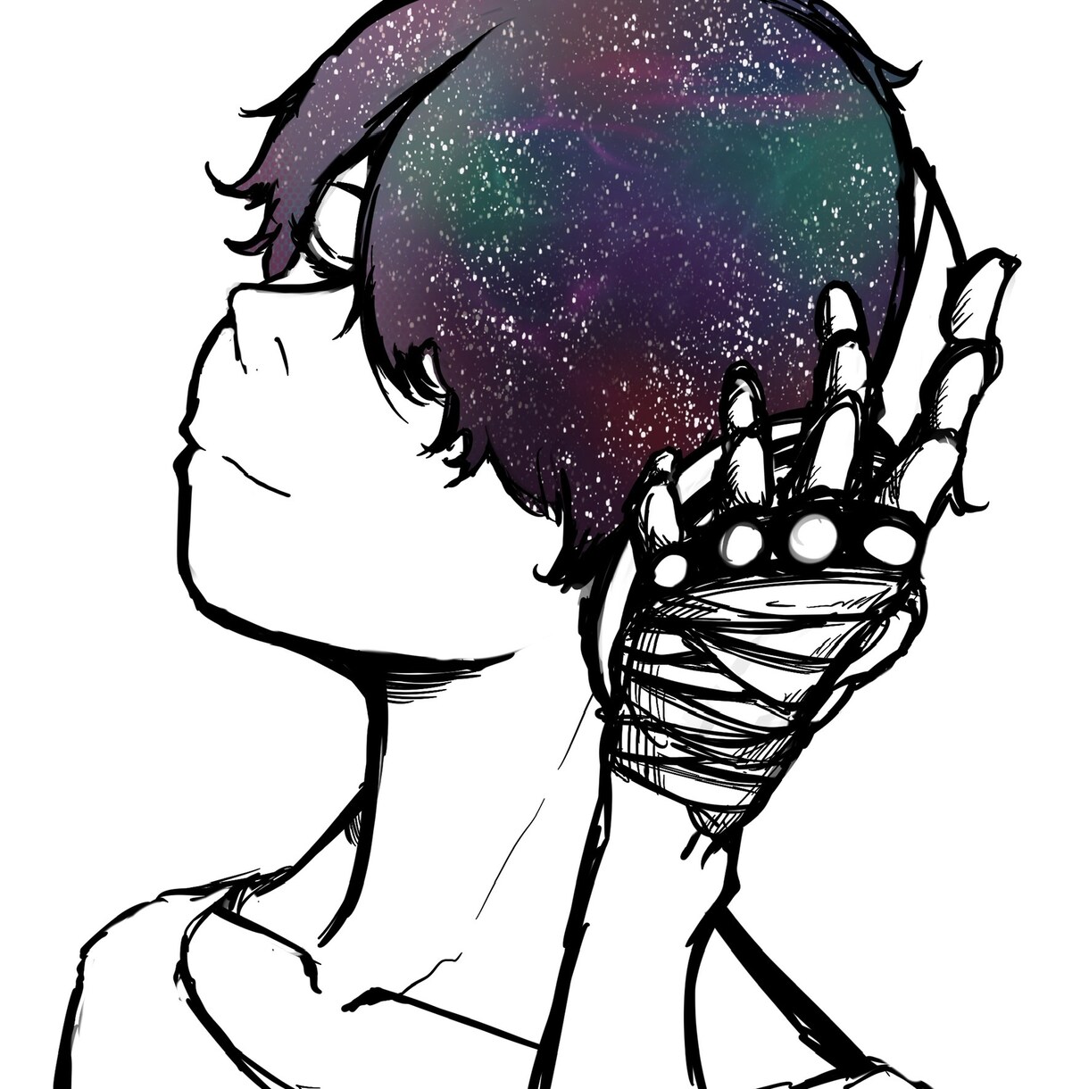 現役''専門学生''がかっこいいアイコンを作ります ペン画のようなシックでかっこいい絵のアイコンを描いています イメージ3