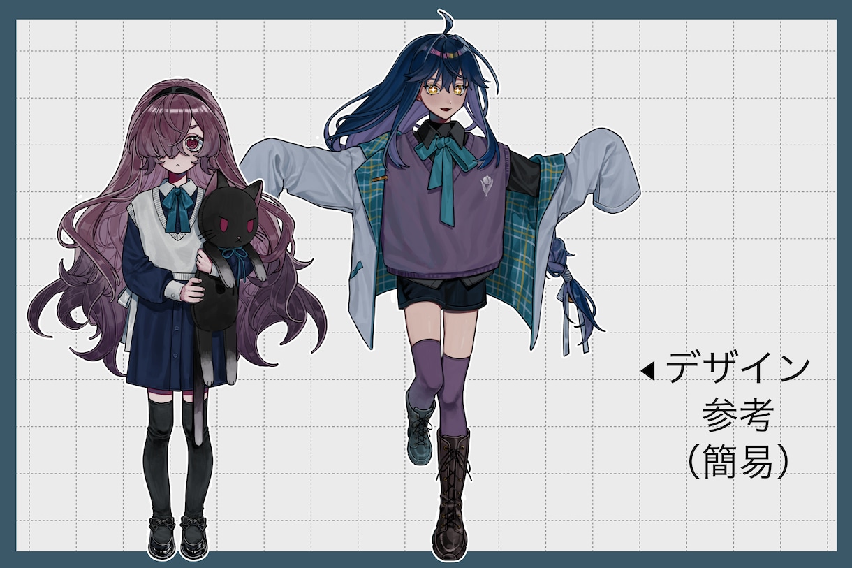 ハイクオリティな厚塗り全身立ち絵描きます キービジュアルやTRPGなどにお使いいただけます！ イメージ3