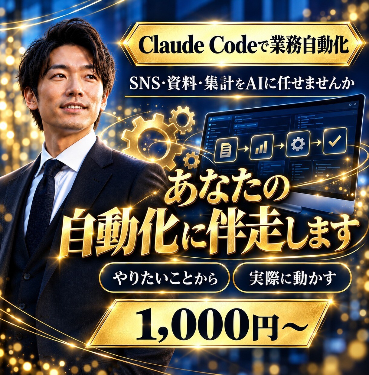 複数事業をAIで動かす社長が業務自動化に伴走します Claude Codeでやりたいことを自動化する実践伴走支援 イメージ1