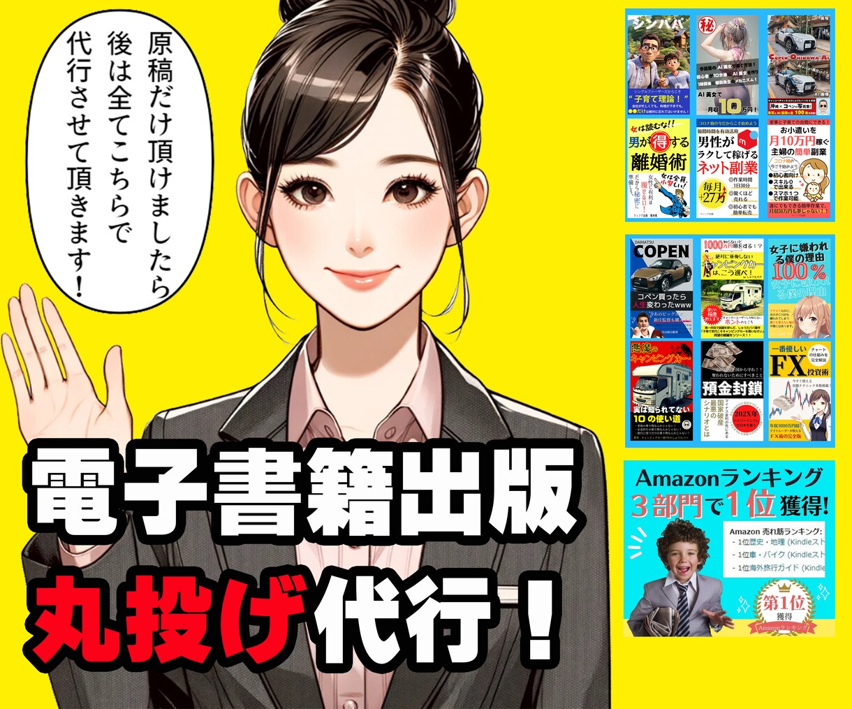 丸投げOK！電子書籍出版を完全代行します 電子書籍出版のプロが迅速に仕事します！ イメージ1