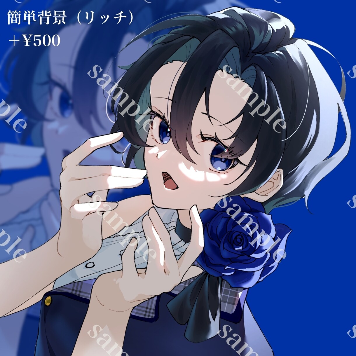バストアップ、アイコンなどのイラストを描きます 明暗のついた綺麗めのイラストが得意です イメージ7